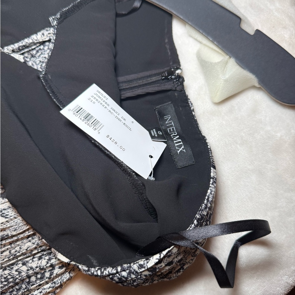 INTERMIX Black and White Maxi Dress